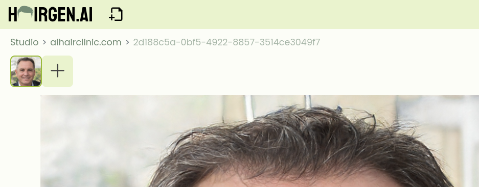 Breadcrumbs show you which gallery you're in